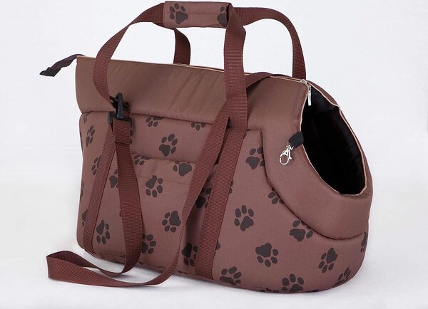 Borsa da trasporto per cani -20x42x22 cm- morbida imbottita, lavabile, con maniglia di trasporto