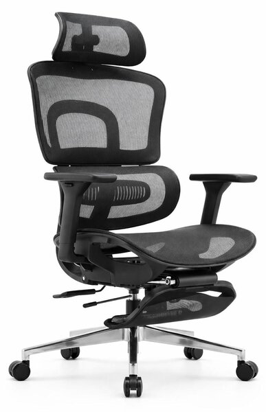 Sedia da ufficio ergonomica con schienale regolabile e poggiatesta