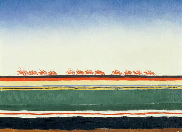 Malevich, Kazimir Severinovich - Stampa artistica Red Cavalry, (40 x 30 cm)