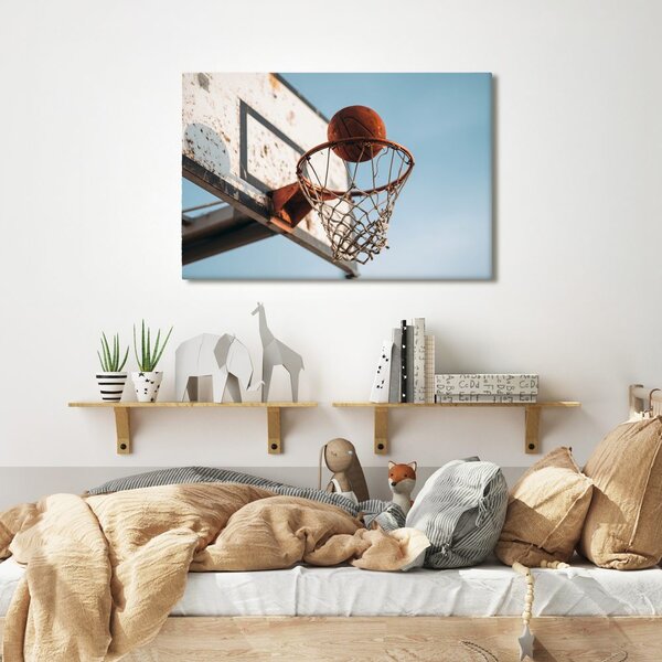 Quadro su tela – Canestro da basket urbano