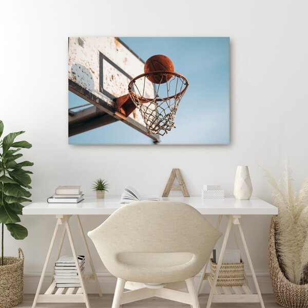Quadro su tela – Canestro da basket urbano