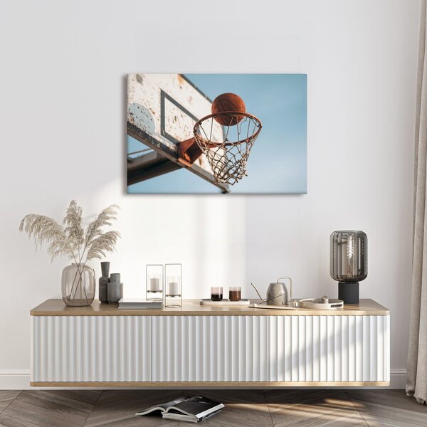 Quadro su tela – Canestro da basket urbano