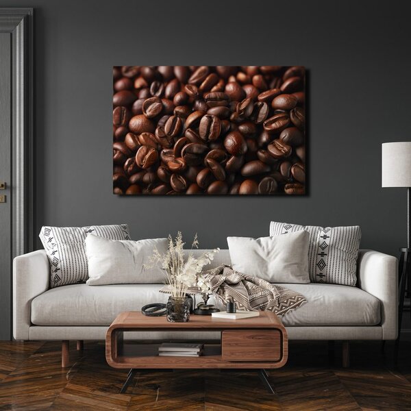 Quadro su tela – Chicchi di caffè in dettaglio