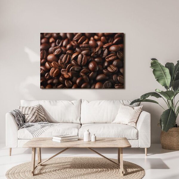 Quadro su tela – Chicchi di caffè in dettaglio