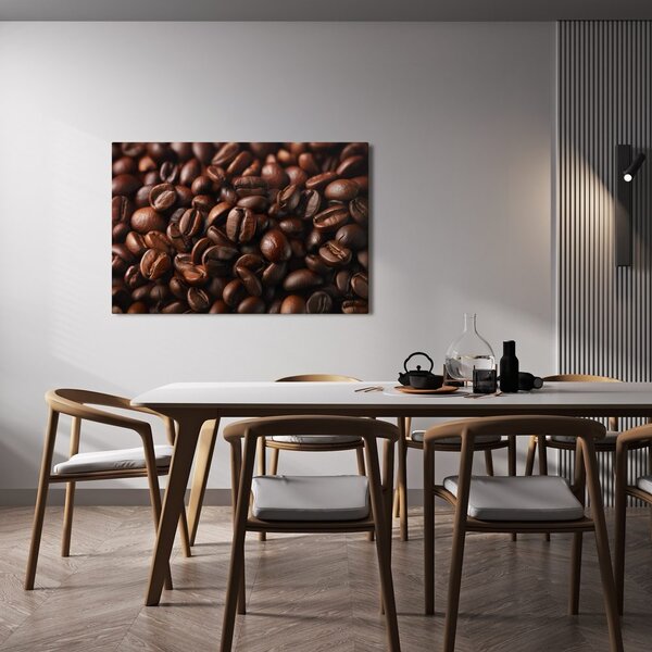 Quadro su tela – Chicchi di caffè in dettaglio
