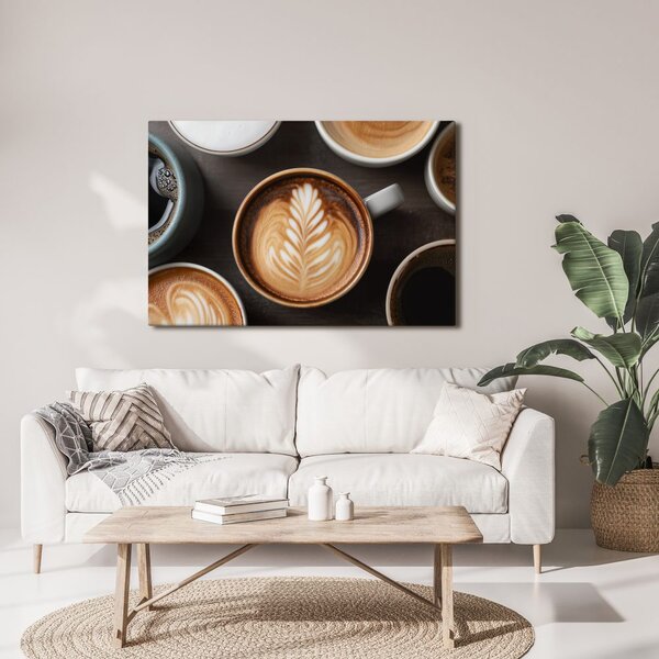 Quadro su tela – Arte del caffè con latte