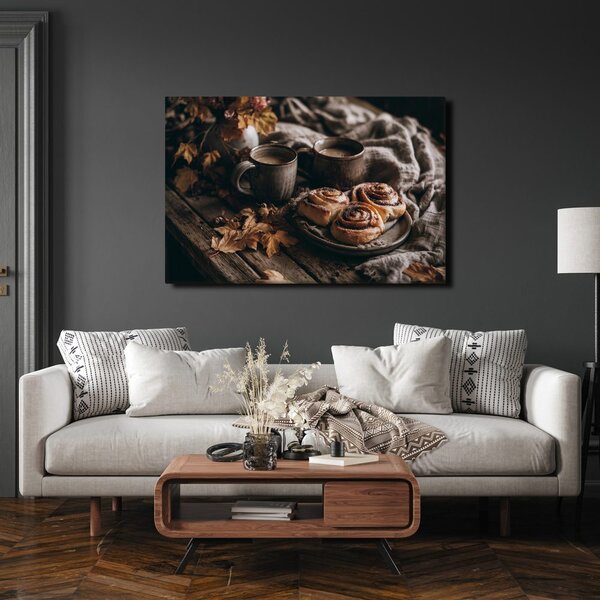 Quadro su tela – Hygge autunnale con caffè