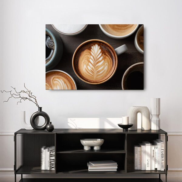 Quadro su tela – Arte del caffè con latte