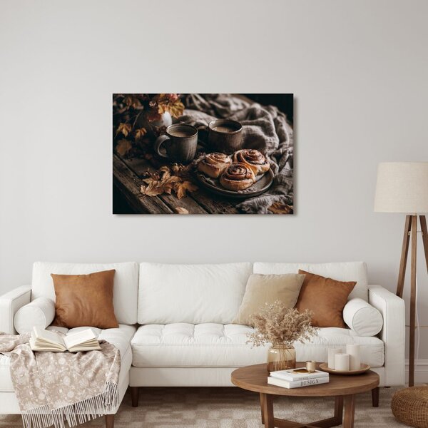 Quadro su tela – Hygge autunnale con caffè