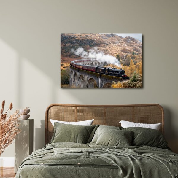 Quadro su tela – Treno a vapore storico