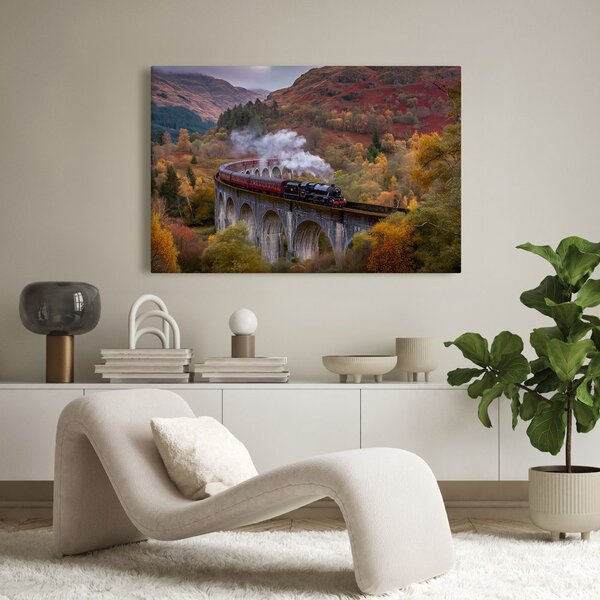 Quadro su tela – Treno a vapore