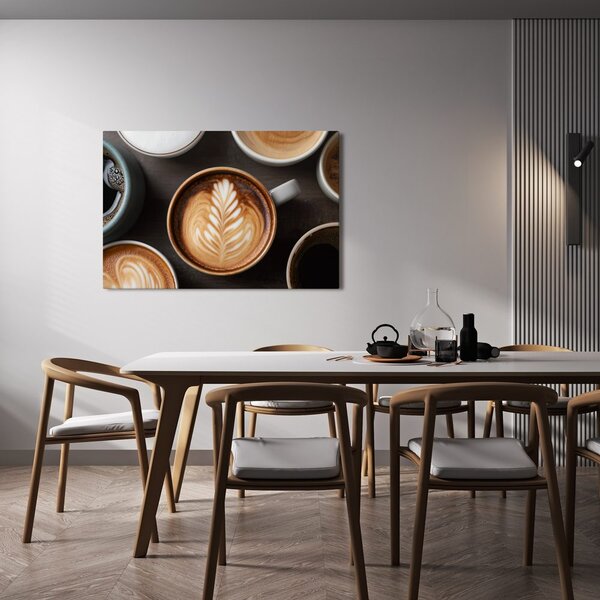 Quadro su tela – Arte del caffè con latte