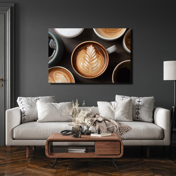 Quadro su tela – Arte del caffè con latte