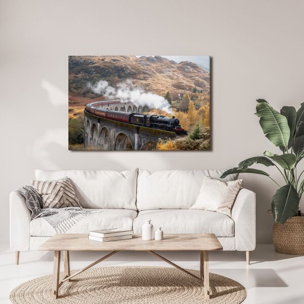 Quadro su tela – Treno a vapore storico