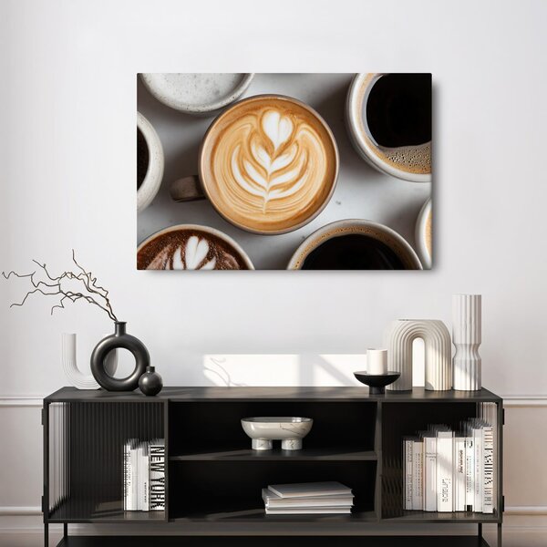 Quadro su tela – Arte del caffè nella tazza