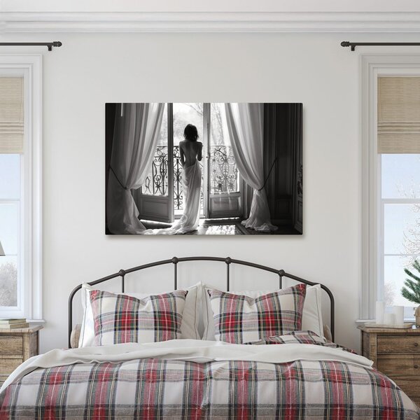 Quadro su tela – Momento di quiete sul balcone