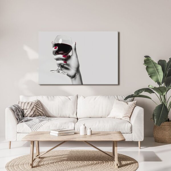 Quadro su tela – Eleganza del vino rosso