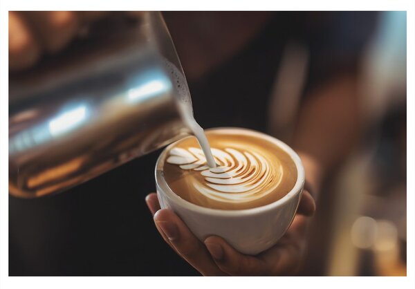 Quadro su tela – Arte del latte in tazza