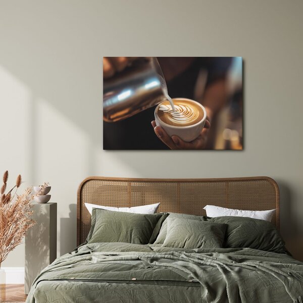 Quadro su tela – Arte del latte in tazza
