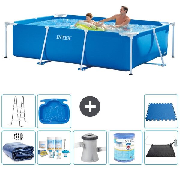 Piscina fuori terra rettangolare - 260x160x65 cm - 9 pezzi - Modello S30098