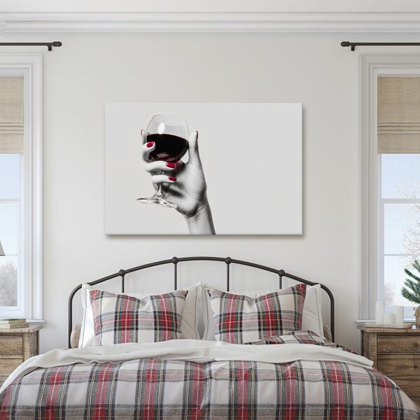 Quadro su tela – Eleganza del vino rosso