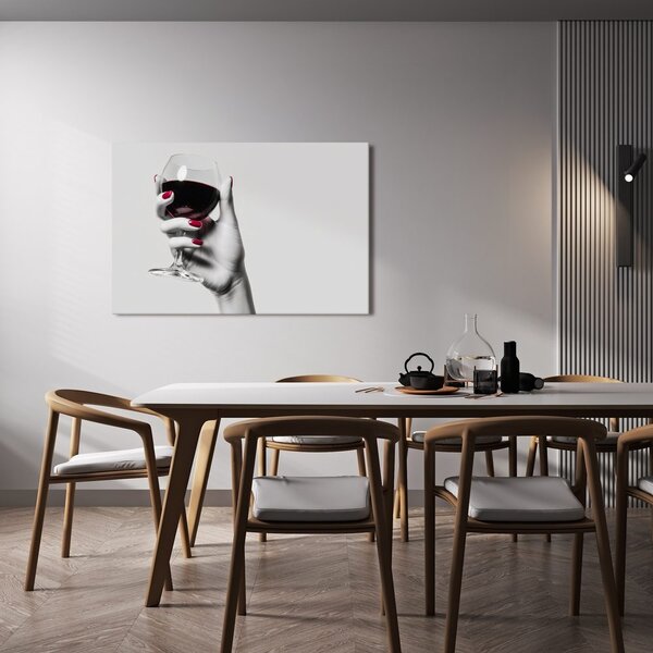 Quadro su tela – Eleganza del vino rosso