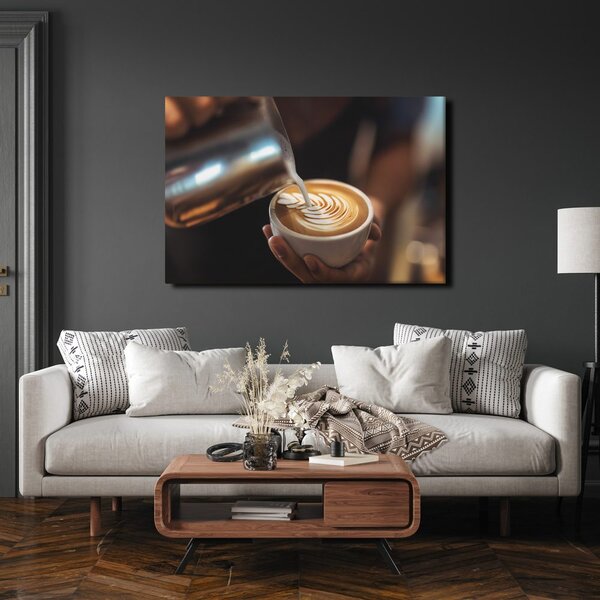 Quadro su tela – Arte del latte in tazza