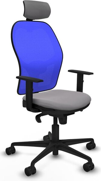 Sedia da ufficio con poggiatesta Piqueras y Crespo 1D036N2 Grigio