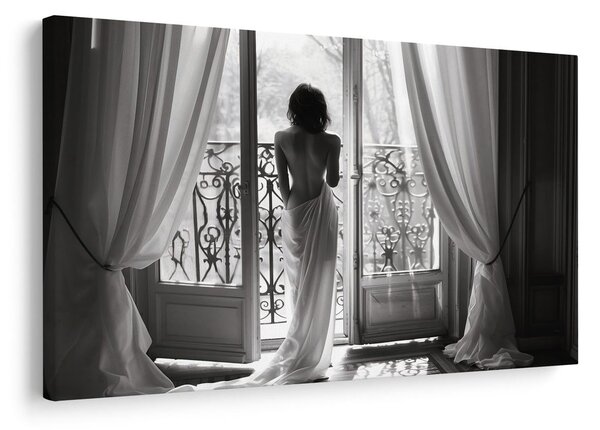 Quadro su tela – Momento di quiete sul balcone