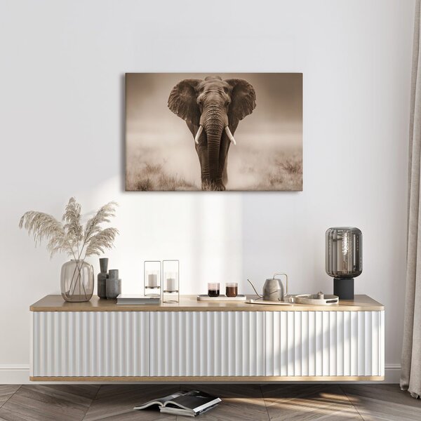Quadro su tela – Maestoso elefante nella savana