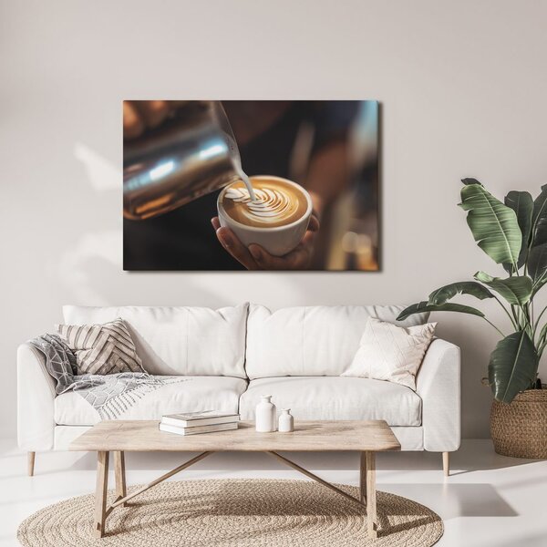 Quadro su tela – Arte del latte in tazza