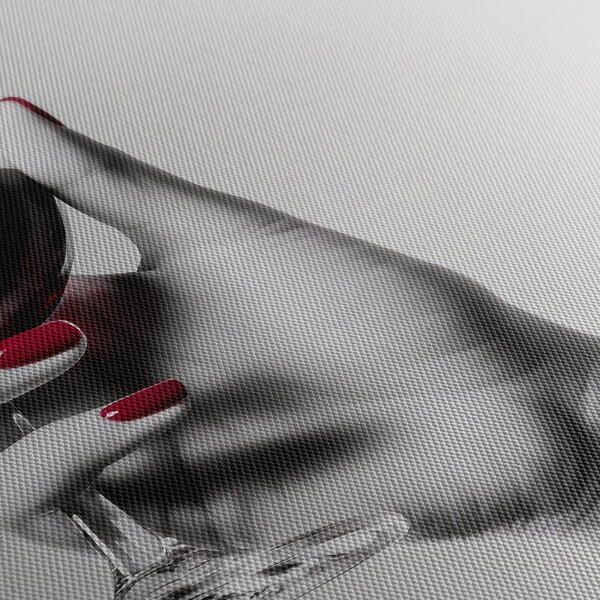 Quadro su tela – Eleganza del vino rosso
