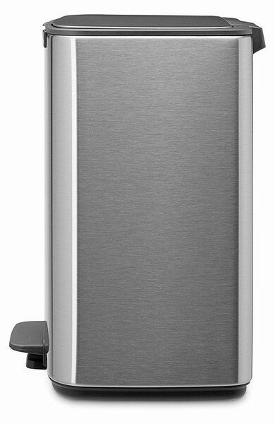 Cestino per la spazzatura color argento opaco in acciaio con pedale 12 l Bo – Brabantia