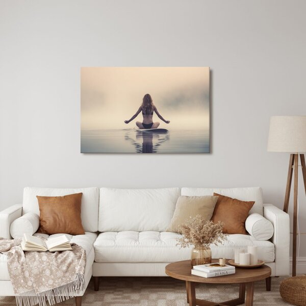 Quadro su tela – Meditazione nella nebbia