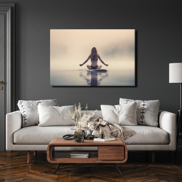 Quadro su tela – Meditazione nella nebbia