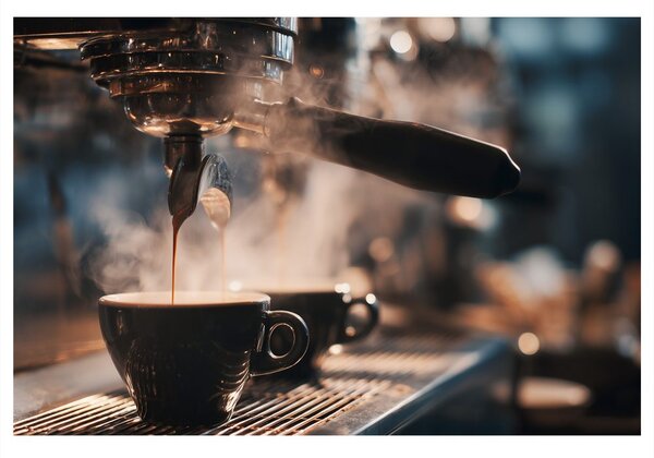 Quadro su tela – Caffè alla luce del mattino