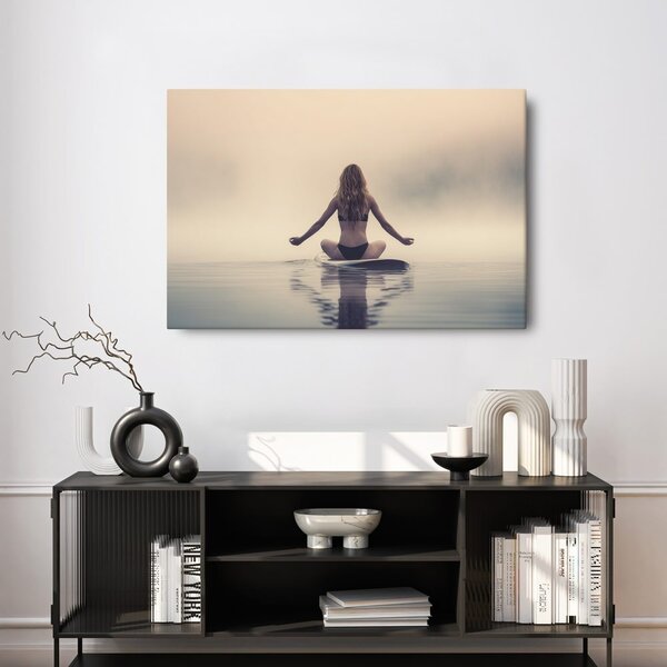 Quadro su tela – Meditazione nella nebbia