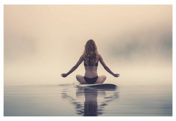 Quadro su tela – Meditazione nella nebbia