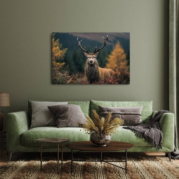 Quadro su tela – Maestoso cervo nel bosco