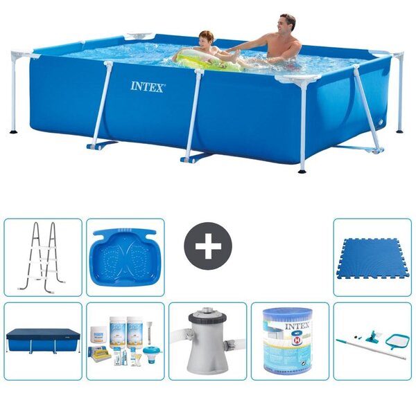 Piscina fuori terra rettangolare - 260x160x65 cm - 9 pezzi - Modello S40101
