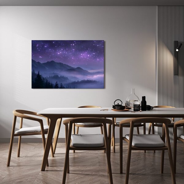 Quadro su tela – Notte stellata sopra le montagne