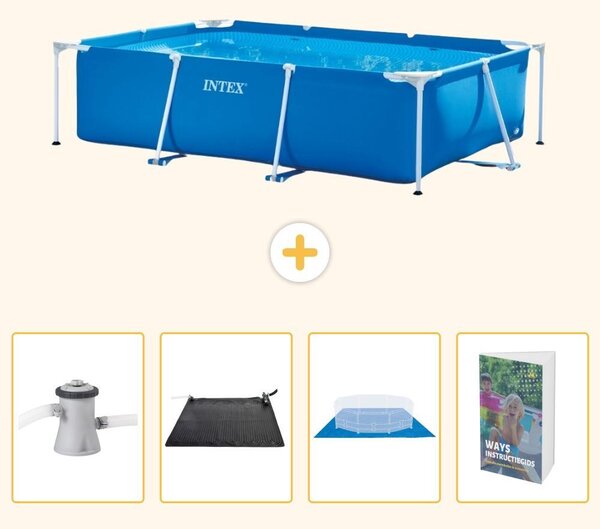 Piscina fuori terra rettangolare - 260x160x65 cm - 5 pezzi - Modello SCB126