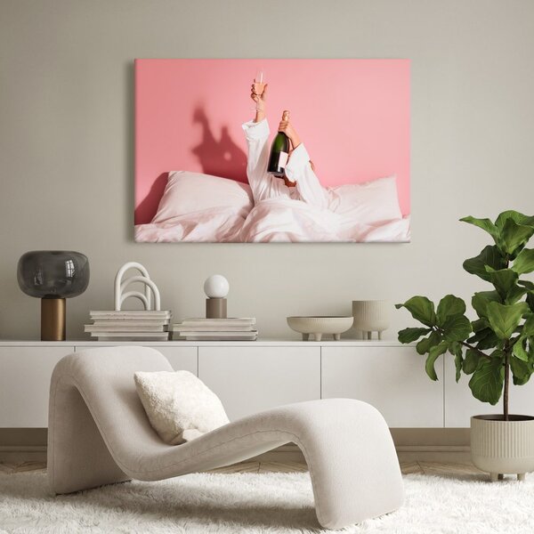Quadro su tela – Relax in tonalità rosa