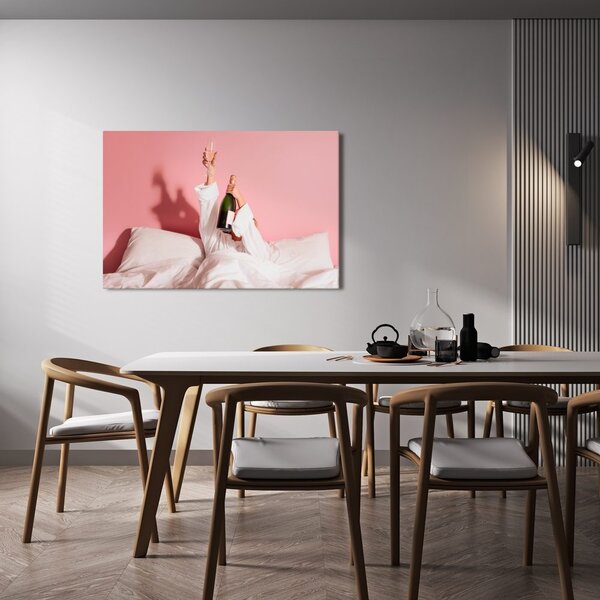 Quadro su tela – Relax in tonalità rosa