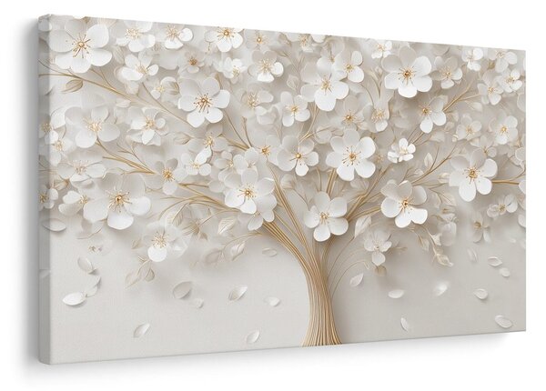 Quadro su tela – Delicato albero della vita floreale