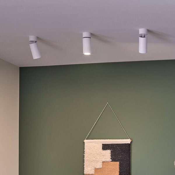 Paulmann Plafoniera LED Turnal Coin, bianca, in metallo, 2.700 K dimmerabile, Bianco / Opale, Soggiorno / Sala da pranzo, Metallo, Moderno, Downlight