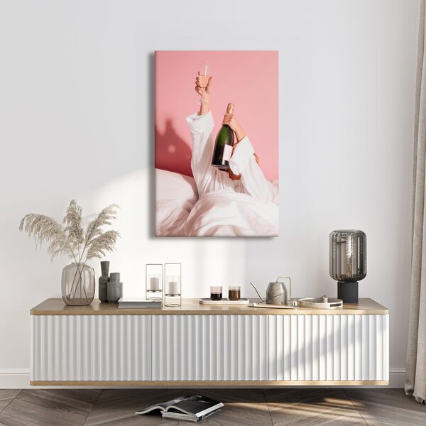 Quadro su tela – Champagne del mattino