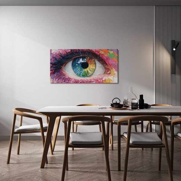 Quadro su tela – Palette di emozioni nell'occhio