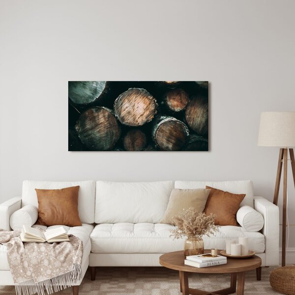Quadro su tela – Texture naturale del legno