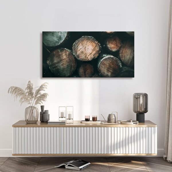 Quadro su tela – Texture naturale del legno